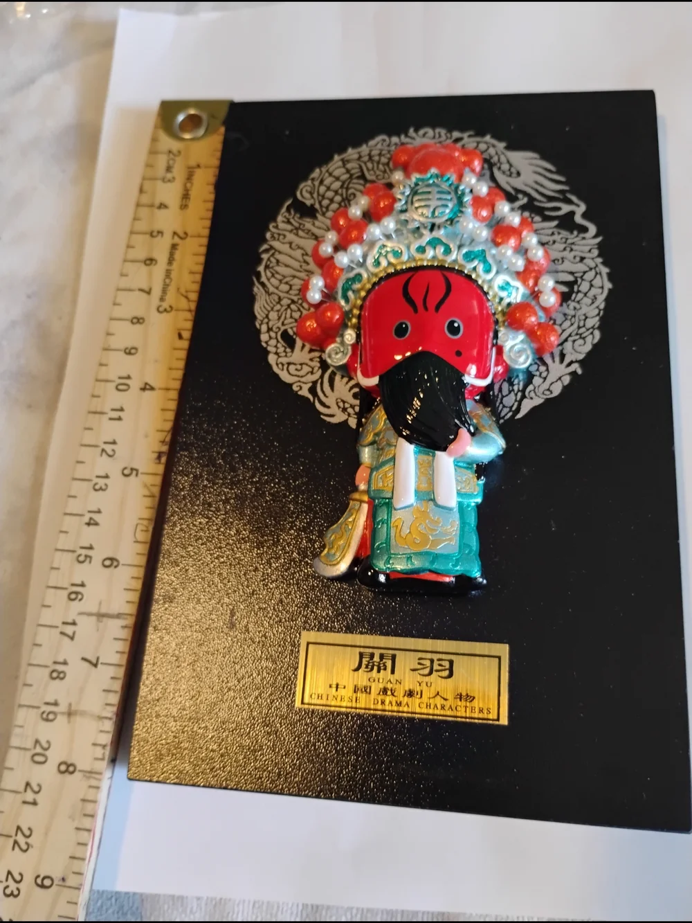 Kids Accessories: Red & Turquoise Chinese Drama Character Pin 5/8
